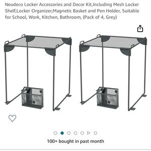 Mesh locker and shelf organizer. For school, work, kitchen or bathroom. See pics